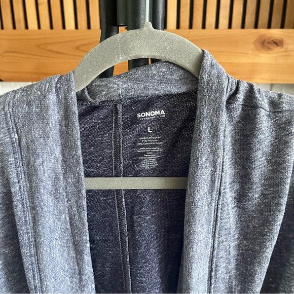 Sonoma Heather Gray Open Front Cardigan - Picture 2 of 3